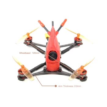 HGLRC ToothPick Parrot120 2-3S Micro FPV Racing Drone BNF 120mm Wheelbase F411 Flight Control 13A 4in1 ESC 1103 8000KV Motor
HGLRC ToothPick Parrot120 2-3S Micro FPV Racing Drone BNF 120mm Wheelbase F411 Flight Control 13A 4in1 ESC 1103 8000KV Motor