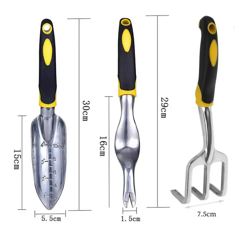 Manual Gardening Tool Set Hand Rake Shovel With Scale Transplant Dig Weeder Cultivator Trowel Non-Slip Ergonomic Handle Tools
Manual Gardening Tool Set Hand Rake Shovel With Scale Transplant Dig Weeder Cultivator Trowel Non-Slip Ergonomic Handle Tools