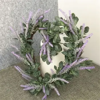 Artificial Flowers Heart-shaped lavender Wreath Wreath Outdoor for Front Door 67JB
Artificial Flowers Heart-shaped lavender Wreath Wreath Outdoor for Front Door 67JB