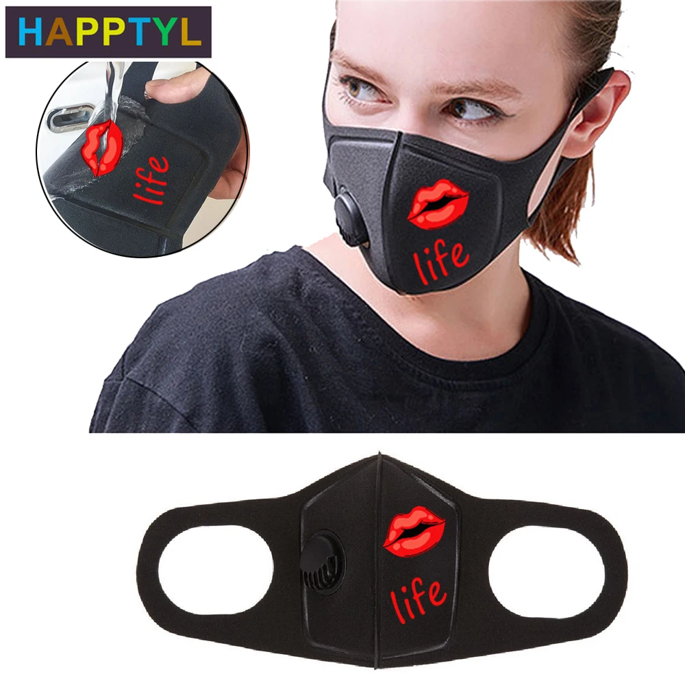 

HAPPTYL 2Pcs Respiratory Dust Mask Upgraded Version Men & Women Anti-fog Haze Dust Pm2.5 Pollen 3D Cropped Breathable Mouth Mask