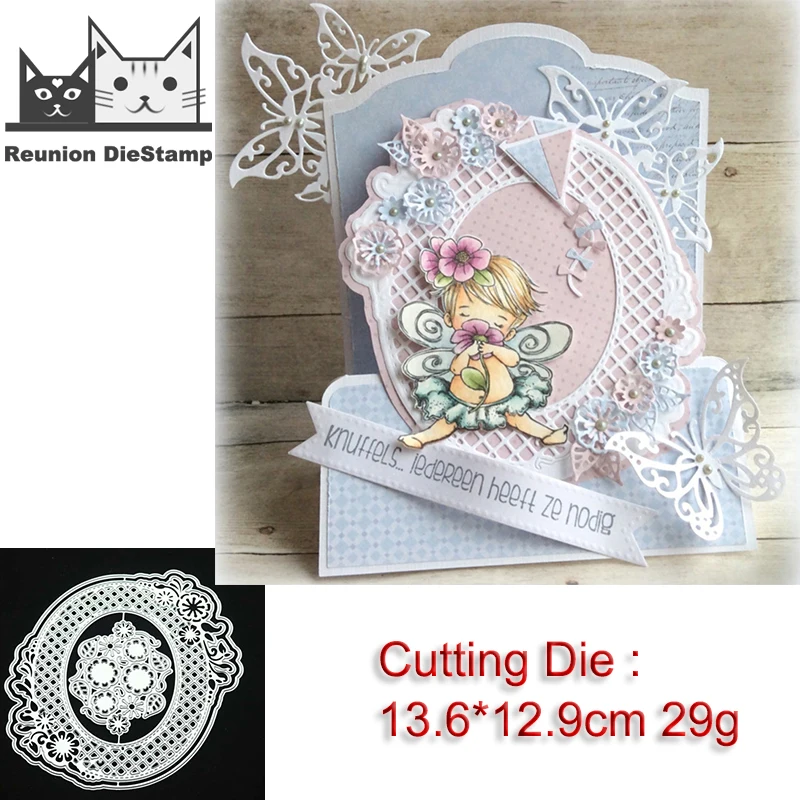 Reunion Lace Photo Frame Ellipse Background Metal Cutting Die DIY Scrapbook Photo Album Decoration Card Embossing Mold Stencils
Reunion Lace Photo Frame Ellipse Background Metal Cutting Die DIY Scrapbook Photo Album Decoration Card Embossing Mold Stencils