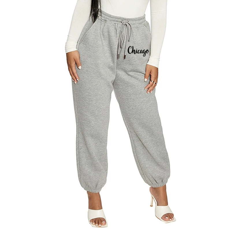 Women Harem Pants Hip Hop Letter Print Sweatpants Spring Autumn Casual Elastic Waist Gray Pocket Fitness Sport Long Beam Pants
Women Harem Pants Hip Hop Letter Print Sweatpants Spring Autumn Casual Elastic Waist Gray Pocket Fitness Sport Long Beam Pants