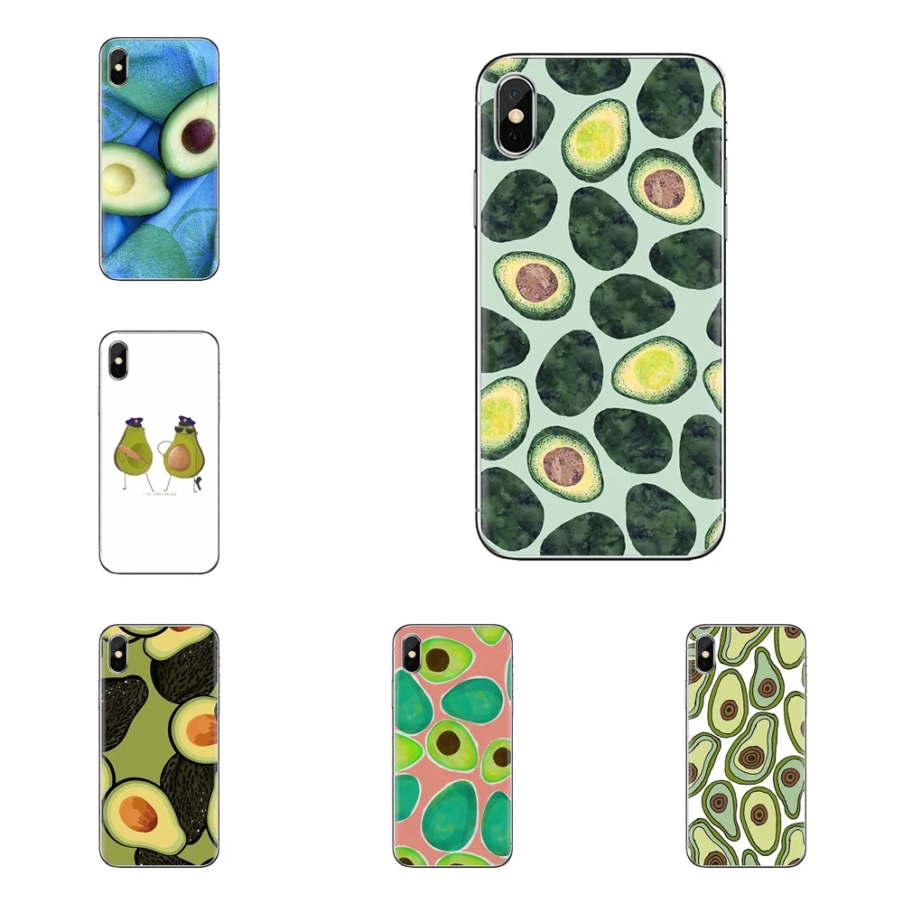Transparent TPU Cases Cover For Samsung Galaxy J1 J2 J3 J4 J5 J6 J7 J8 Plus 2018 Prime 2015 2016 2017 Hot Sale Avocado fruit art | Мобильные