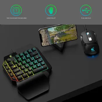 1 Pc K15 One-handed Membrane Gaming Keyboard 35 Keys Backlit Single Hand Game Keypad
1 Pc K15 One-handed Membrane Gaming Keyboard 35 Keys Backlit Single Hand Game Keypad