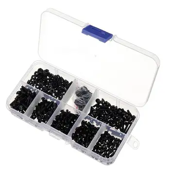 Suleve M2.5NP1 500Pcs M2.5 Nylon Screw Bolt Black Round Cross Screw Hex Nut Spacer Nylon PCB Assortment
Suleve M2.5NP1 500Pcs M2.5 Nylon Screw Bolt Black Round Cross Screw Hex Nut Spacer Nylon PCB Assortment