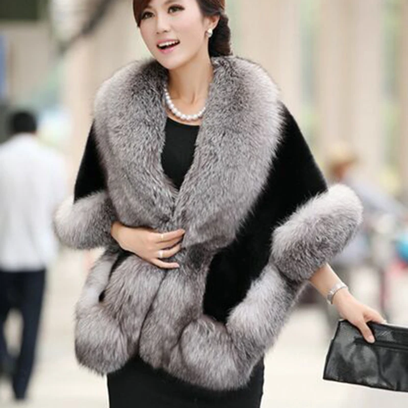 2019 Explosions Hot Fur Plush Shawl Imitation Fox Fur Shawl Warm Shawl Fur Coat Warm Rabbit Fur Fashion Cloak Coat Temperament
2019 Explosions Hot Fur Plush Shawl Imitation Fox Fur Shawl Warm Shawl Fur Coat Warm Rabbit Fur Fashion Cloak Coat Temperament