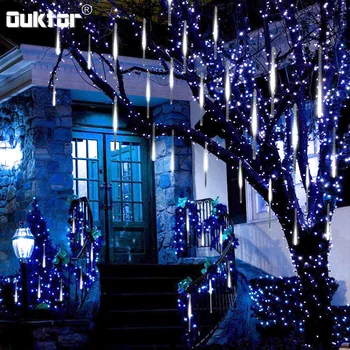 New Year 30/50cm Meteor Shower Rain 8 Tubes LED String Lights Waterproof Fairy Light for Home Party Christmas Holiday Decoration
New Year 30/50cm Meteor Shower Rain 8 Tubes LED String Lights Waterproof Fairy Light for Home Party Christmas Holiday Decoration