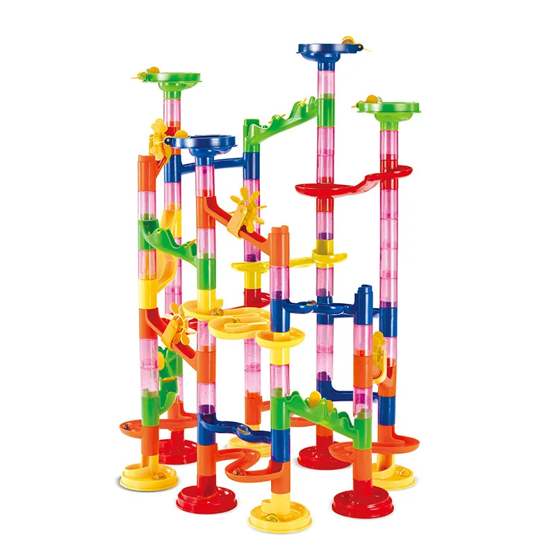 105pcs Set DIY Construction Marble Race Run Track Building Blocks Kids Maze Ball Roll Toys For Children Christmas Gift
105pcs Set DIY Construction Marble Race Run Track Building Blocks Kids Maze Ball Roll Toys For Children Christmas Gift
