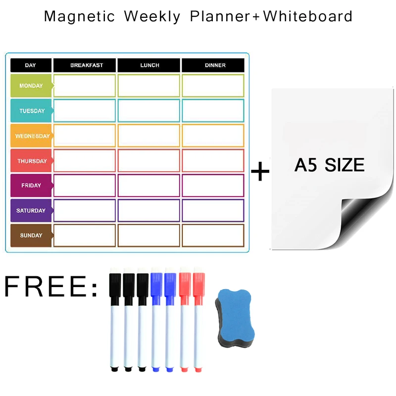 Dry Erase White Board Magnetic Soft Weekly Monthly Planner Calendar Fridge Wall Stickers Erasable Memo Message Bulletin Schedule
Dry Erase White Board Magnetic Soft Weekly Monthly Planner Calendar Fridge Wall Stickers Erasable Memo Message Bulletin Schedule