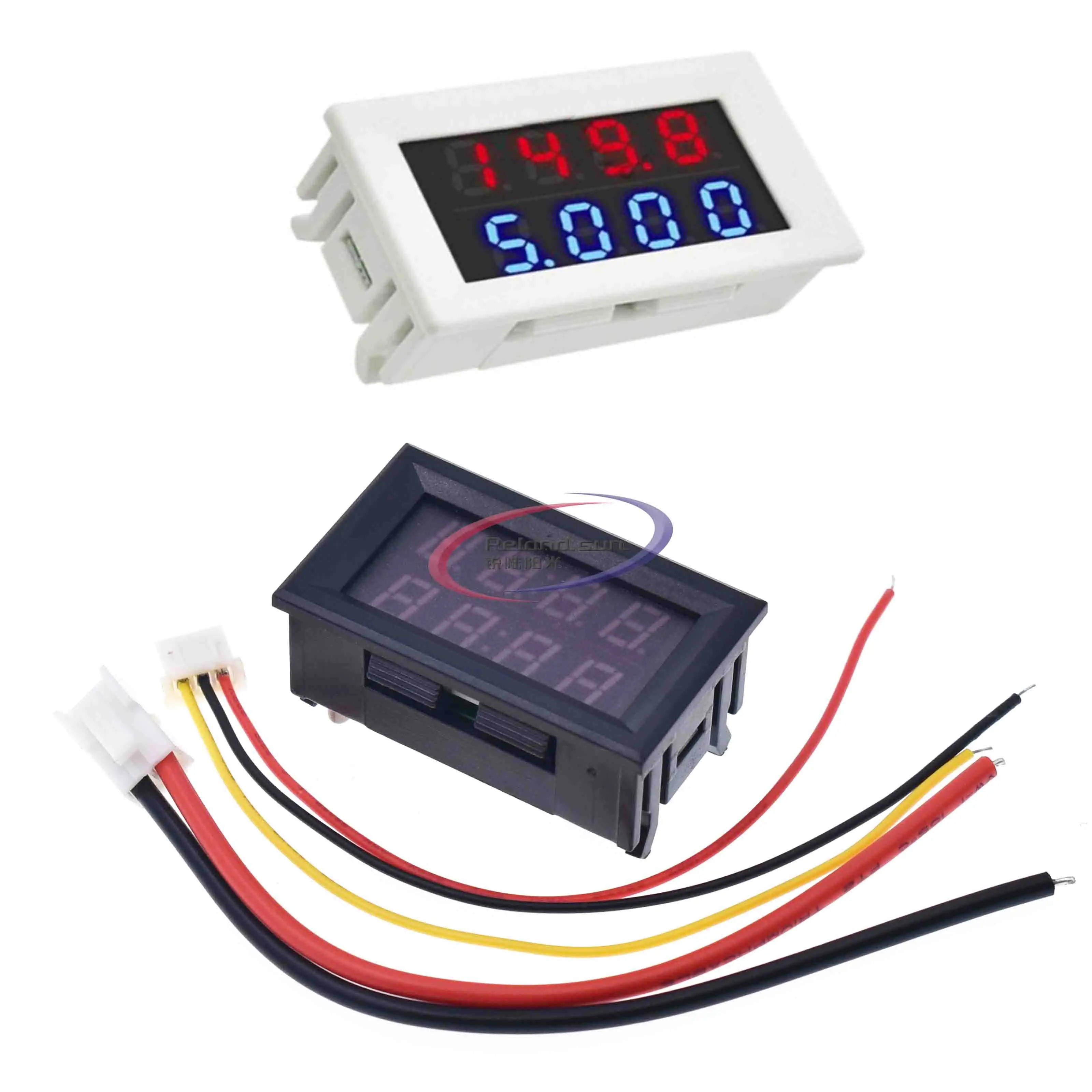 Mini Digital DC Voltmeter Ammeter 4 Bit 5 Wires DC 200V 10A Voltage Current Meter Power Supply Tester Red Blue LED Dual Display
Mini Digital DC Voltmeter Ammeter 4 Bit 5 Wires DC 200V 10A Voltage Current Meter Power Supply Tester Red Blue LED Dual Display