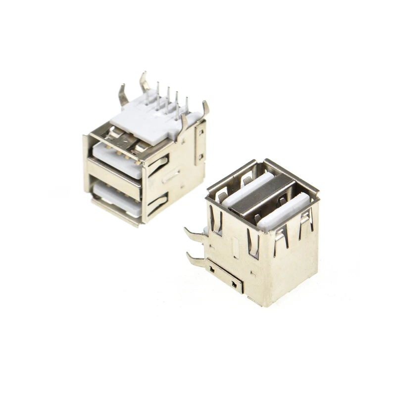5Pcs Double USB Type A Female Solder Jacks Connector PCB Socket USB-A type 90 Degrees 4pins
5Pcs Double USB Type A Female Solder Jacks Connector PCB Socket USB-A type 90 Degrees 4pins