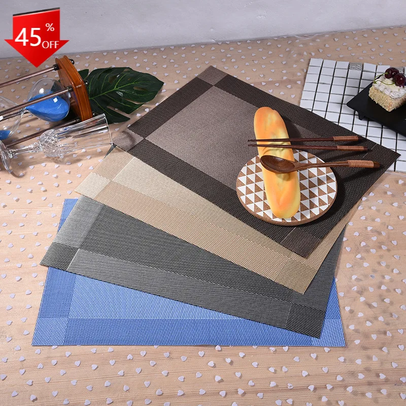 1PC PVC Eco-Friendly Western Placemat Non-slip Anti-fouling Placemat Insulation Table Coaster Kitchen Restaurant Supplies
1PC PVC Eco-Friendly Western Placemat Non-slip Anti-fouling Placemat Insulation Table Coaster Kitchen Restaurant Supplies