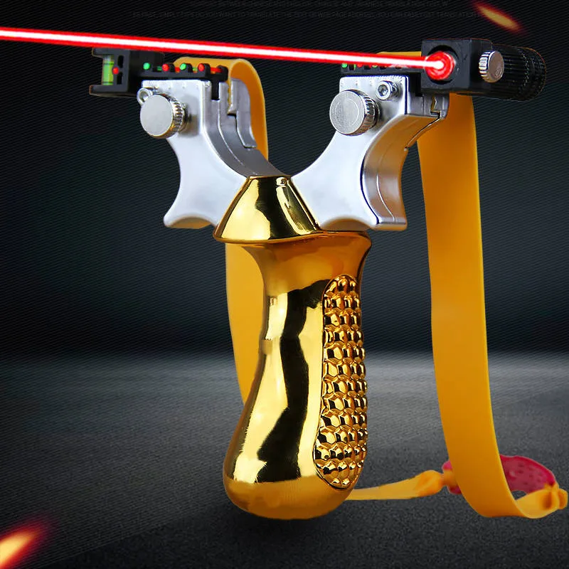 Hunting Slingshot with Laser Light Sight Level Outdoor Shooting with Flat Rubber Band Powerful SlingShot Boys Gift
Hunting Slingshot with Laser Light Sight Level Outdoor Shooting with Flat Rubber Band Powerful SlingShot Boys Gift
