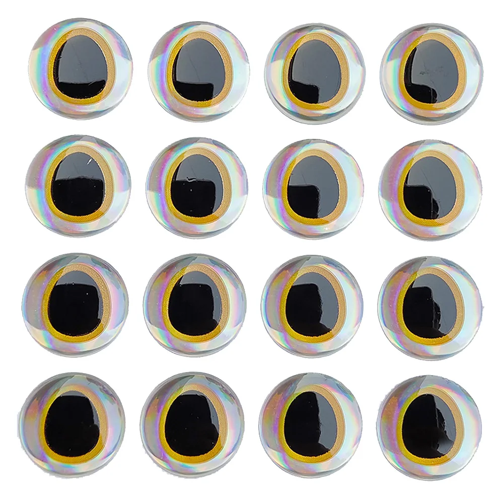 Wiązanie muchowe: Holograficzne naklejki na oczy 100 sztuk w rozmiarach 6/8/10/12 mm - Wianko - 5