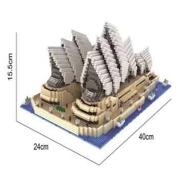 Mini Blocks World Architecture Shell Conch Opera House Model Building blocks creative educational Bricks for Children Toys Gift
Mini Blocks World Architecture Shell Conch Opera House Model Building blocks creative educational Bricks for Children Toys Gift