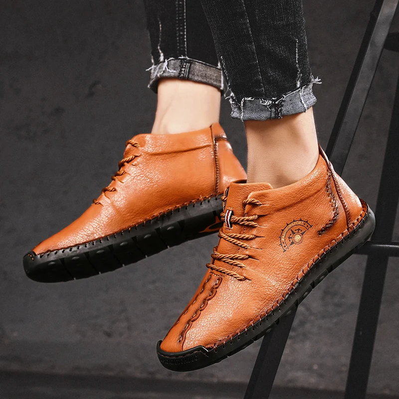 2019 Winter Men Boots Thick Plush Warm Leather Ankle Boots Male Snow Boots Work Safe Shoes Waterproof Autumn Man Casual Shoes
2019 Winter Men Boots Thick Plush Warm Leather Ankle Boots Male Snow Boots Work Safe Shoes Waterproof Autumn Man Casual Shoes