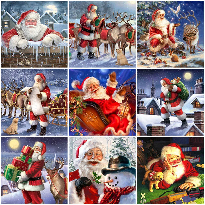Santa Claus DIY 5D Diamond Painting Full Square Drill Christmas Gift Cartoon Diamont Embroidery Cross Stitch Kits Home Decor
Santa Claus DIY 5D Diamond Painting Full Square Drill Christmas Gift Cartoon Diamont Embroidery Cross Stitch Kits Home Decor