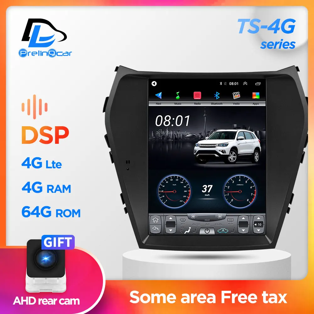 64G ROM вертикальный экран android gps Мультимедиа Видео Радио плеер в тире для hyundai IX45