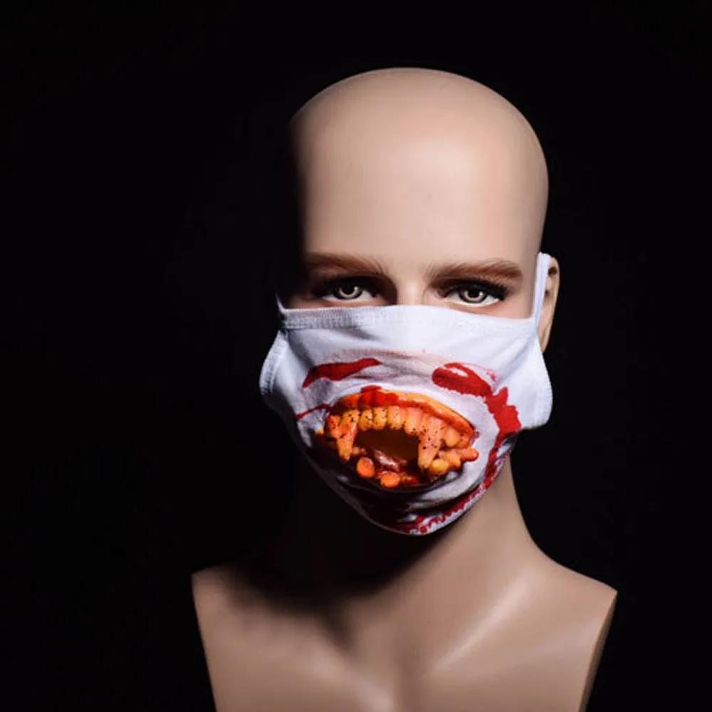 Funny Face Mask Creative Horror Cotton Halloween Scary Horror Mouth Mask Face Fancy Teeth Zombies Bloody Horrific Gift K819
Funny Face Mask Creative Horror Cotton Halloween Scary Horror Mouth Mask Face Fancy Teeth Zombies Bloody Horrific Gift K819