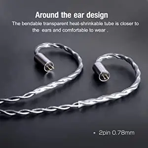 MMCX 0.78mm Earphone Cable HiFi Earbud Headset Replacement TRS MMCX Cord KZ ES4 ED16 ZS5 ZS6 MMCX 0.78mm Earphone Cable HiFi Earbud Headset Replacement TRS MMCX Cord KZ ES4 ED16 ZS5 ZS6