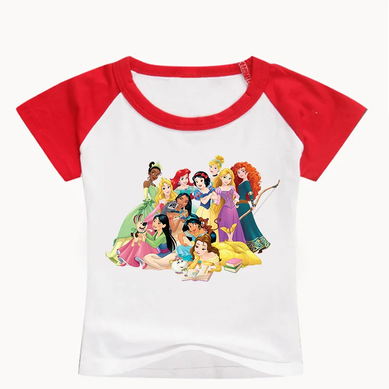 Princess T-shirt For Girls Costume Summer Short Sleeve Cotton Costume Children Kids Clothes White Baby Girls T shirt Tees Tops
Princess T-shirt For Girls Costume Summer Short Sleeve Cotton Costume Children Kids Clothes White Baby Girls T shirt Tees Tops