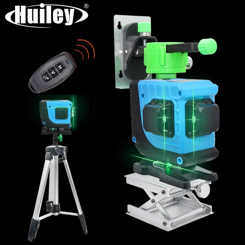 12 Line Laser Level Self-Leveling Green Laser Level Remote Control Lifting Platform Wall Bracket Tripod 360 Degree Rotatable
12 Line Laser Level Self-Leveling Green Laser Level Remote Control Lifting Platform Wall Bracket Tripod 360 Degree Rotatable