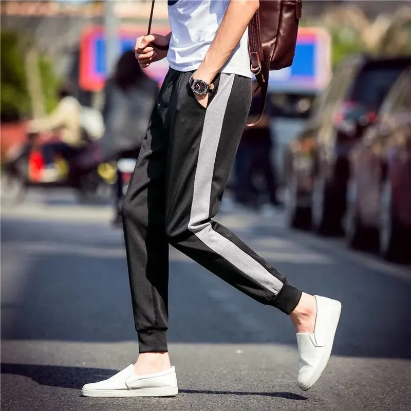 Men's Sports Pants Slim Casual Pants Youth Leggings 5-color Cotton Fashion Stripe High Street Pants
Men's Sports Pants Slim Casual Pants Youth Leggings 5-color Cotton Fashion Stripe High Street Pants