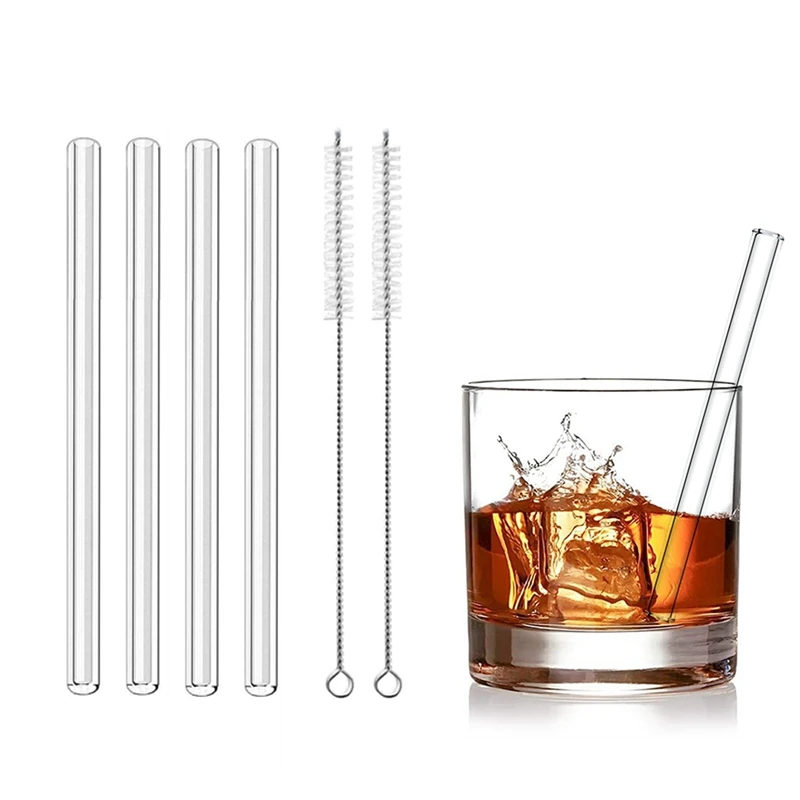 15cm Short Glass Straws 4pcs 6" Reusable Drinking Straws Dishwasher Safe Eco-Friendly Cocktail Straws for Smoothies Milkshake
15cm Short Glass Straws 4pcs 6" Reusable Drinking Straws Dishwasher Safe Eco-Friendly Cocktail Straws for Smoothies Milkshake