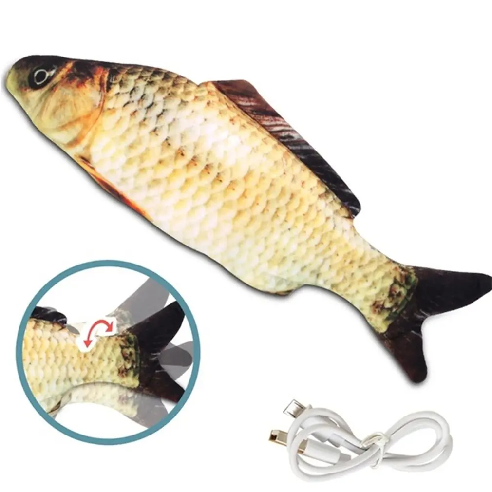 Cat Electric Chargeable Wagging Fish Realistic Plush Toy Simulation Catnip Soft Gift For Pet Cat Chewin
Cat Electric Chargeable Wagging Fish Realistic Plush Toy Simulation Catnip Soft Gift For Pet Cat Chewin