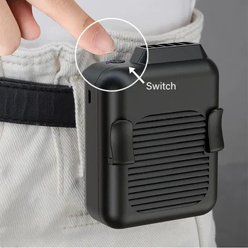 Portable Waist Fan With USB Rechargeable Battery, Hanging Waist Fan Hanging Neck Fan USB Charging Portable Lazy Waist Fan 
Portable Waist Fan With USB Rechargeable Battery, Hanging Waist Fan Hanging Neck Fan USB Charging Portable Lazy Waist Fan