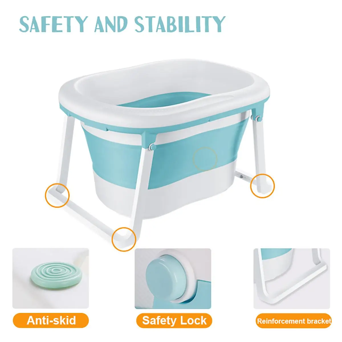 Hot Plastic Baby Bath Tub Foldable Bath Swimming Pool Children Bath Bucket Folding Bath Bucket Large Bathtub Neonatal Swimmer
Hot Plastic Baby Bath Tub Foldable Bath Swimming Pool Children Bath Bucket Folding Bath Bucket Large Bathtub Neonatal Swimmer