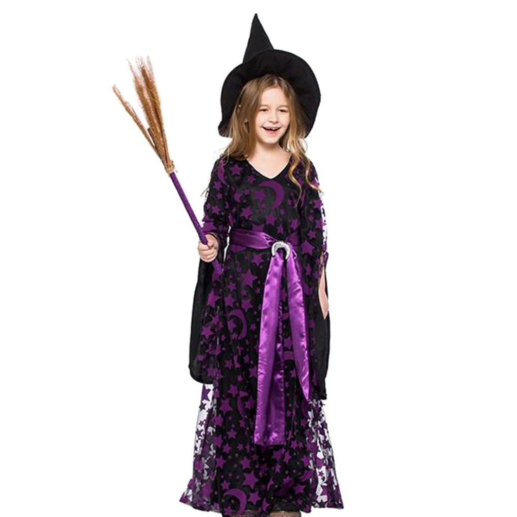 Girl Moon Star Fly Witch Costume Dress Hat Cap Party Halloween Cosplay Clothing
Girl Moon Star Fly Witch Costume Dress Hat Cap Party Halloween Cosplay Clothing