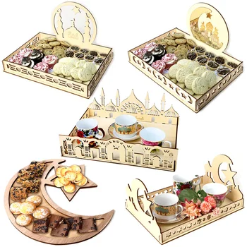 Wooden Islamic Eid Festival Tea Coffee Plate Table Decoration Dessert Cookies Tray DIY Party Supplies
Wooden Islamic Eid Festival Tea Coffee Plate Table Decoration Dessert Cookies Tray DIY Party Supplies
