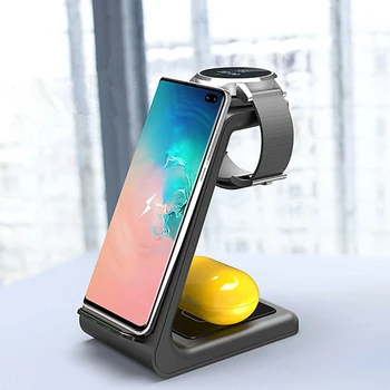 3 In 1 Wireless Charger For Iphone 11 QI 10W Fast Charge Charger Dock For Apple Watch 5 4 for Airpods Pro Wireless Charge Stand 
3 In 1 Wireless Charger For Iphone 11 QI 10W Fast Charge Charger Dock For Apple Watch 5 4 for Airpods Pro Wireless Charge Stand