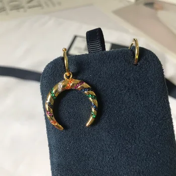 UMGODLY Fashion Earrings Yellow Gold Color Asymmetric Multicolor Zircon Stripes Moon Crescent Tribal Earrings Hoop Women Jewelry
UMGODLY Fashion Earrings Yellow Gold Color Asymmetric Multicolor Zircon Stripes Moon Crescent Tribal Earrings Hoop Women Jewelry
