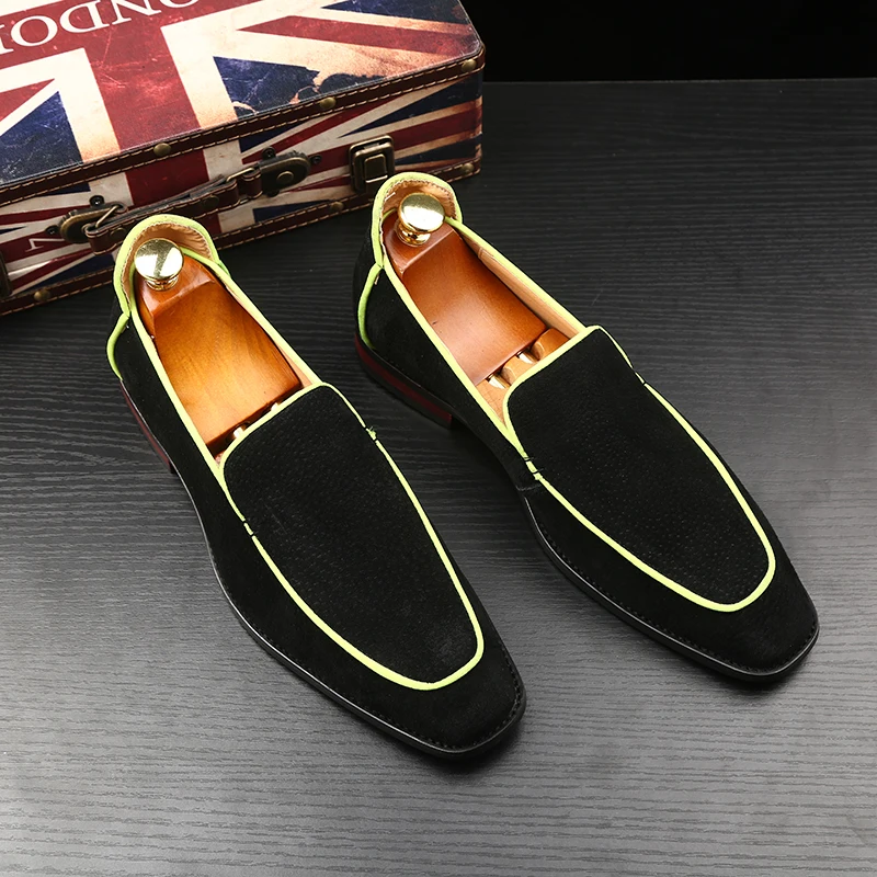 Formal Shoes Men High-End Custom Men Leather Dress Shoes Fashion Flock Big Size Loafers Men Casual Office Men Shoes
Formal Shoes Men High-End Custom Men Leather Dress Shoes Fashion Flock Big Size Loafers Men Casual Office Men Shoes
