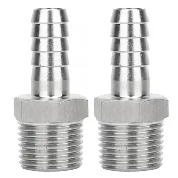 2PCS 1/2in BSPT Male Thread Connector Pipe Fitting + Barb Joint Quick Coupling Connector pipe connection
2PCS 1/2in BSPT Male Thread Connector Pipe Fitting + Barb Joint Quick Coupling Connector pipe connection