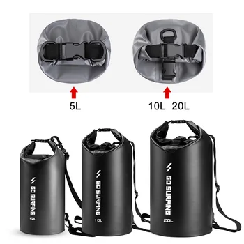 5L/10L/20L PVC Waterproof Dry Bag Roll Top Dry Sack Adjustable Straps Portable Bags for Camping Hiking Kayaking Rafting Boating
5L/10L/20L PVC Waterproof Dry Bag Roll Top Dry Sack Adjustable Straps Portable Bags for Camping Hiking Kayaking Rafting Boating