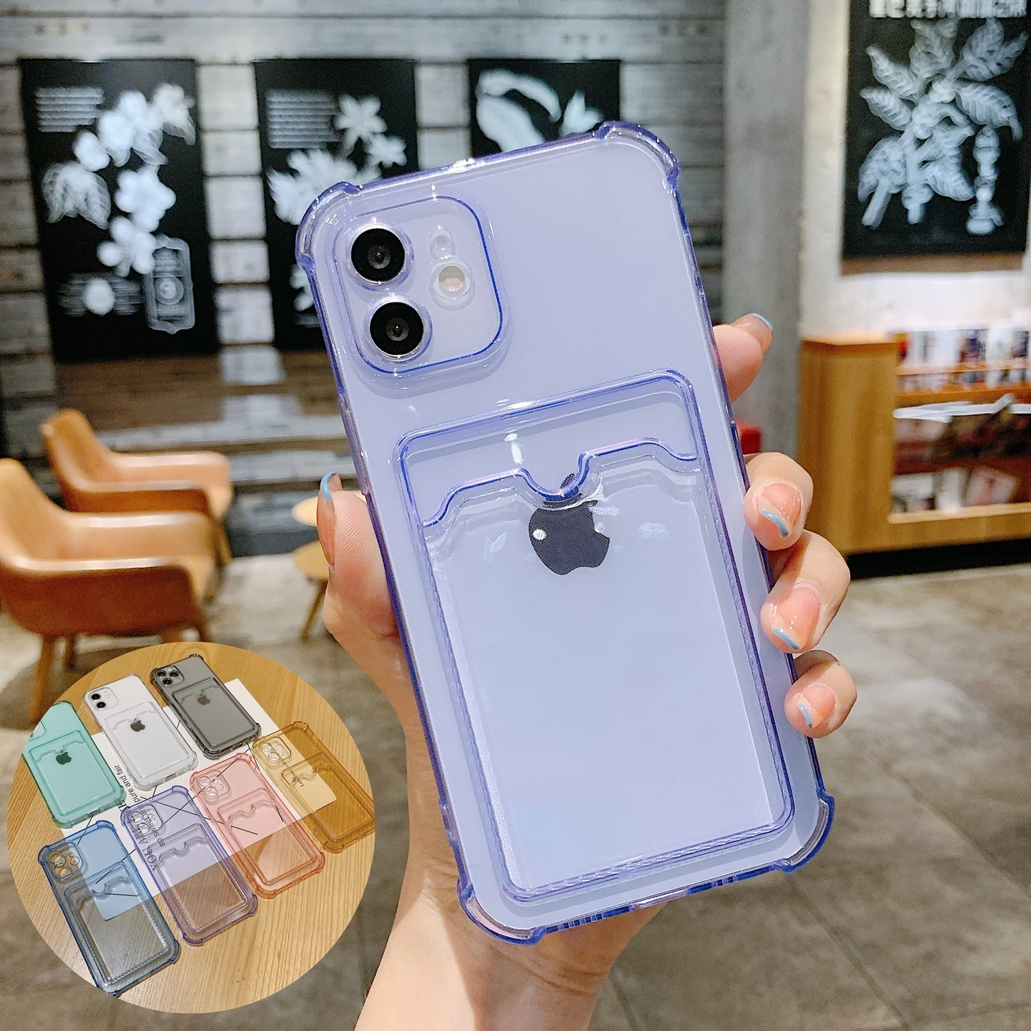 Simple Transparent Silicone Wallet Case for iPhone 12 11 Pro XS Max SE 2020 X XR 7 8 Plus Shockproof Lens Protection Card Cover
Simple Transparent Silicone Wallet Case for iPhone 12 11 Pro XS Max SE 2020 X XR 7 8 Plus Shockproof Lens Protection Card Cover