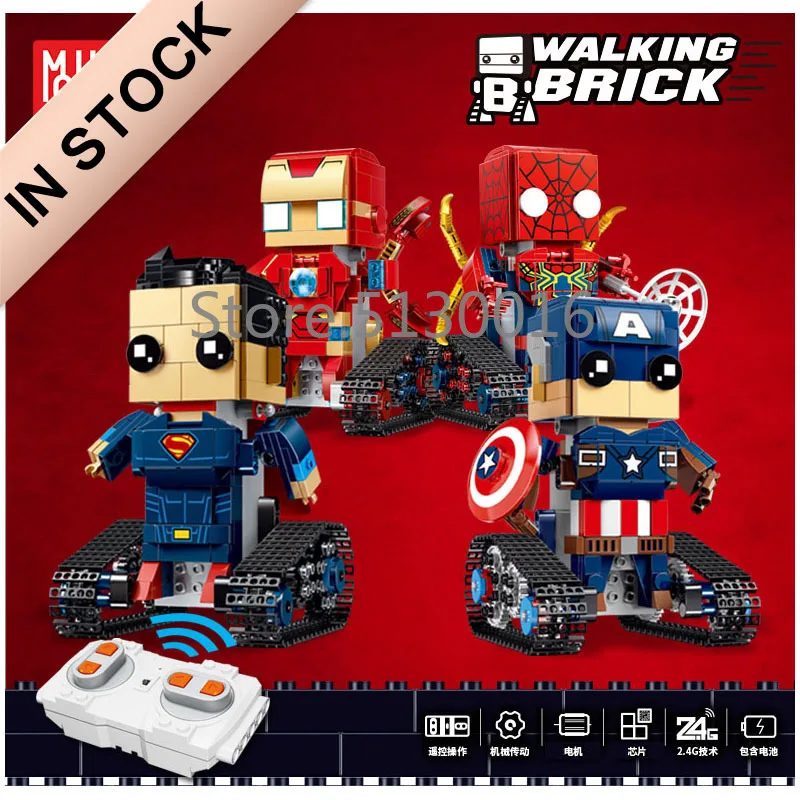 13038 13039 13040 13041 The Movable Robot Set Remote Control Robot Set Building Blocks Bricks Educational Toys
13038 13039 13040 13041 The Movable Robot Set Remote Control Robot Set Building Blocks Bricks Educational Toys