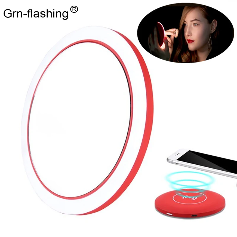 Portable Mini LED Makeup Mirror Man Woman Dressing Vanity LighTravel Sensing Lighting Cosmetic Mirror Wireless USB Charging Bank
Portable Mini LED Makeup Mirror Man Woman Dressing Vanity LighTravel Sensing Lighting Cosmetic Mirror Wireless USB Charging Bank