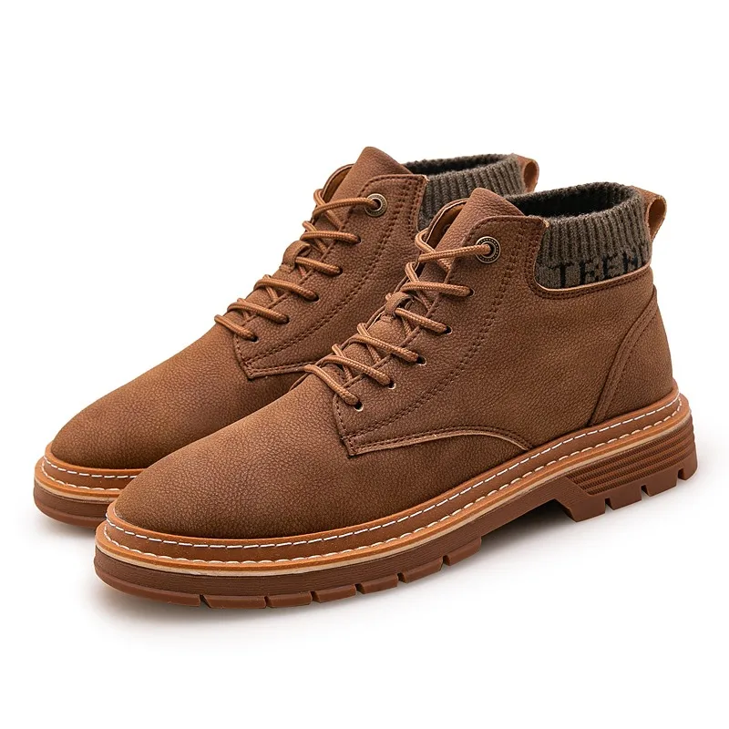 Winter Warm Men Boot Anti Slippery Hiking Boot Keep Warm Botas Hombre Genuine Leather Men Low Ankle Flat Ankle Shoes *1912-1
Winter Warm Men Boot Anti Slippery Hiking Boot Keep Warm Botas Hombre Genuine Leather Men Low Ankle Flat Ankle Shoes *1912-1