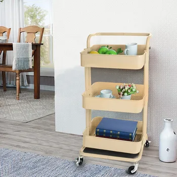 Removable Storage Holders 3-layer Metal Multipurpose Trolley Rolling Storage Rack Utility Storage Cart With Handle Wheels U3
Removable Storage Holders 3-layer Metal Multipurpose Trolley Rolling Storage Rack Utility Storage Cart With Handle Wheels U3
