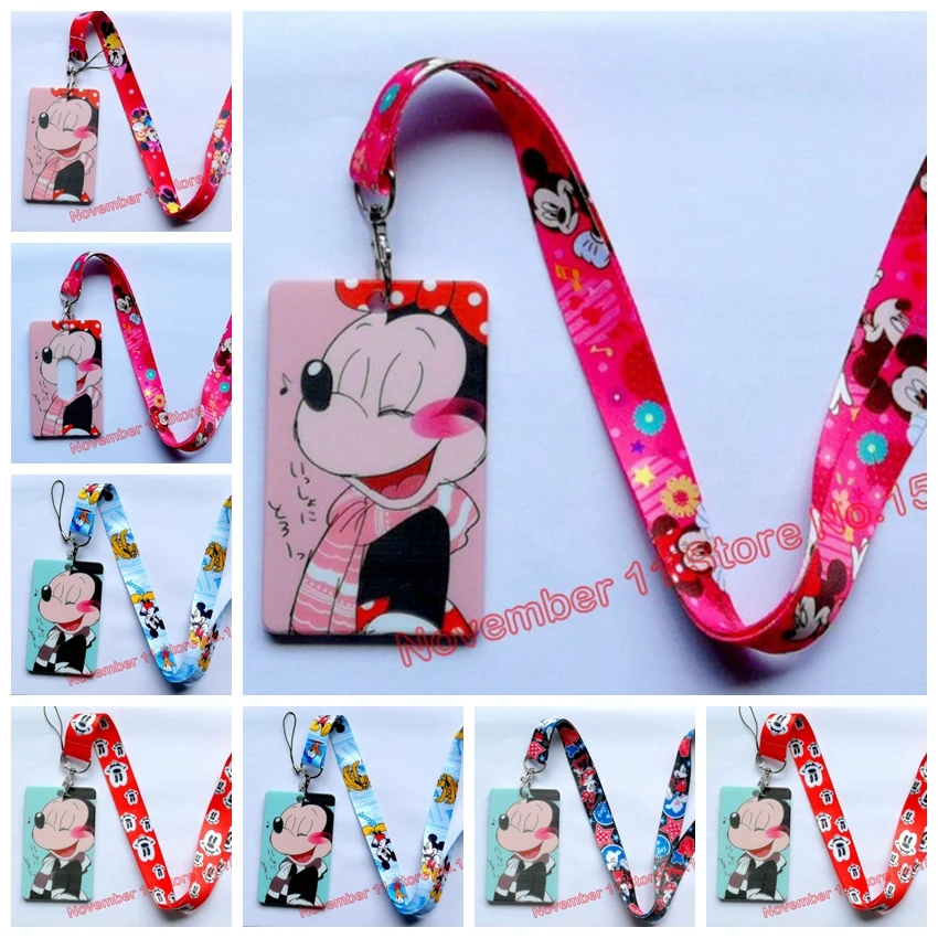 1Pcs Cartoon Mickey Minnie Neck Strap Card Bus ID Holders Identity Badge Lanyards Hang Rope Lariat For Name Card WQ-07
1Pcs Cartoon Mickey Minnie Neck Strap Card Bus ID Holders Identity Badge Lanyards Hang Rope Lariat For Name Card WQ-07