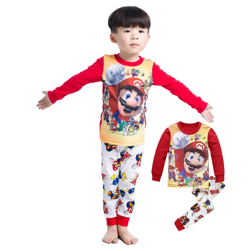 Kids Baby Boys Super Mario Cotton Sleepwear Nightwear Pajamas Tops+Pants 2pcs Set Cosplay Game Mario Brother Costume Clothes
Kids Baby Boys Super Mario Cotton Sleepwear Nightwear Pajamas Tops+Pants 2pcs Set Cosplay Game Mario Brother Costume Clothes