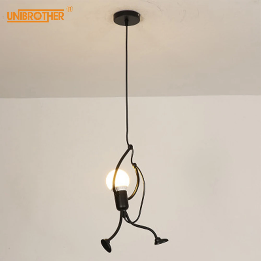 loft nordic pendant lights hanging lamp hanglamp metal lamps Creative little man climbing Hanger children's light Freeshipping
loft nordic pendant lights hanging lamp hanglamp metal lamps Creative little man climbing Hanger children's light Freeshipping