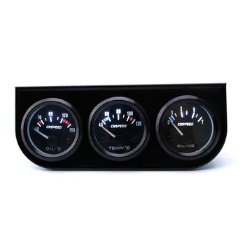 Electrial Triple Gauge Kit oil Temp Gauge Voltmeter Oil Pressure Gauge With Sensor Car Meter Auto Gauge Black LED
Electrial Triple Gauge Kit oil Temp Gauge Voltmeter Oil Pressure Gauge With Sensor Car Meter Auto Gauge Black LED