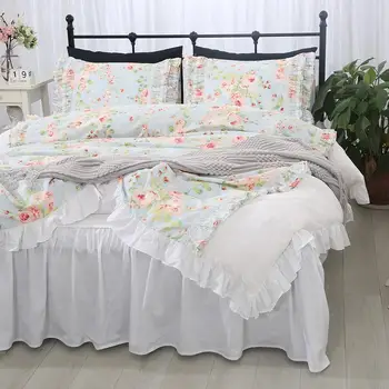 Free shipping princess white&floral ruffles lace embroidered luxury bedding set cotton ropa de cama bed skirt bedspreads YYX
Free shipping princess white&floral ruffles lace embroidered luxury bedding set cotton ropa de cama bed skirt bedspreads YYX