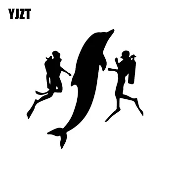 YJZT 16CM*15.5CM Brave Deep Sea Diving Decals Dolphin Pattern Car Fashion Sticker Black/Silver C30-0550
YJZT 16CM*15.5CM Brave Deep Sea Diving Decals Dolphin Pattern Car Fashion Sticker Black/Silver C30-0550