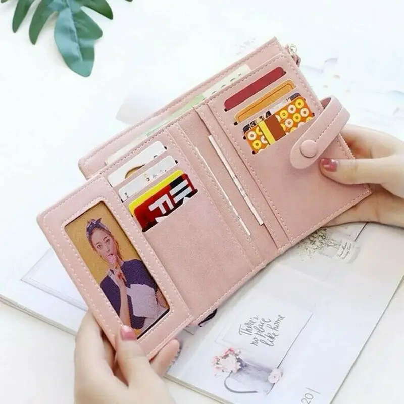 Stylish Women Girls Small Handbag Purse Solid Cute Coin Bag Case Leather Simple Trifold Wallet Clutch Bag
Stylish Women Girls Small Handbag Purse Solid Cute Coin Bag Case Leather Simple Trifold Wallet Clutch Bag